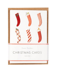 Laura Stoddart Christmas Stockings Christmas Cards, Pack of 10