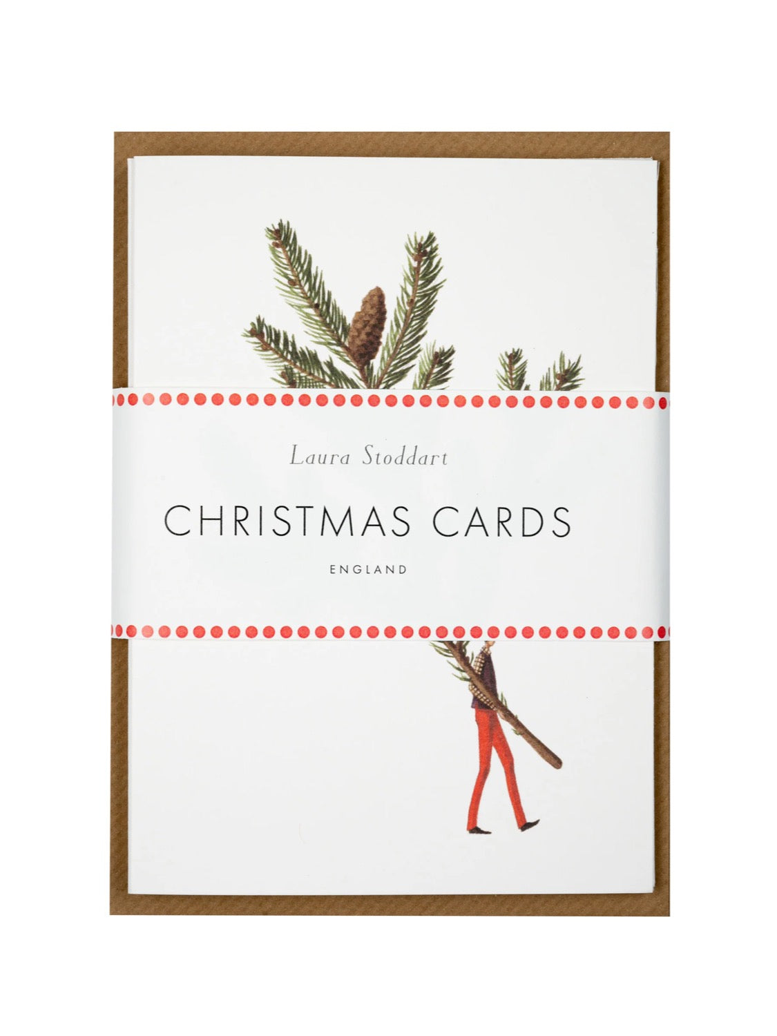Laura Stoddart Spruce & Eucalyptus Christmas Cards, Pack of 10