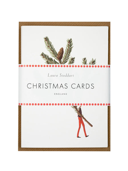 Laura Stoddart Spruce & Eucalyptus Christmas Cards, Pack of 10