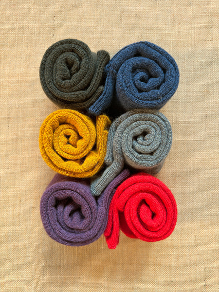 Mohair Boot Socks, Steel Grey