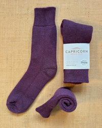 Mohair Boot Socks, Thistle