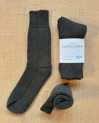 Mohair Boot Socks, Steel Grey