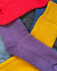 Mohair Boot Socks, Steel Grey