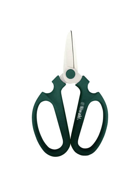 Niwaki Sakagen Flower Scissors, Moss Green
