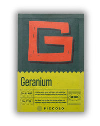 Piccolo Seeds - G for Geranium