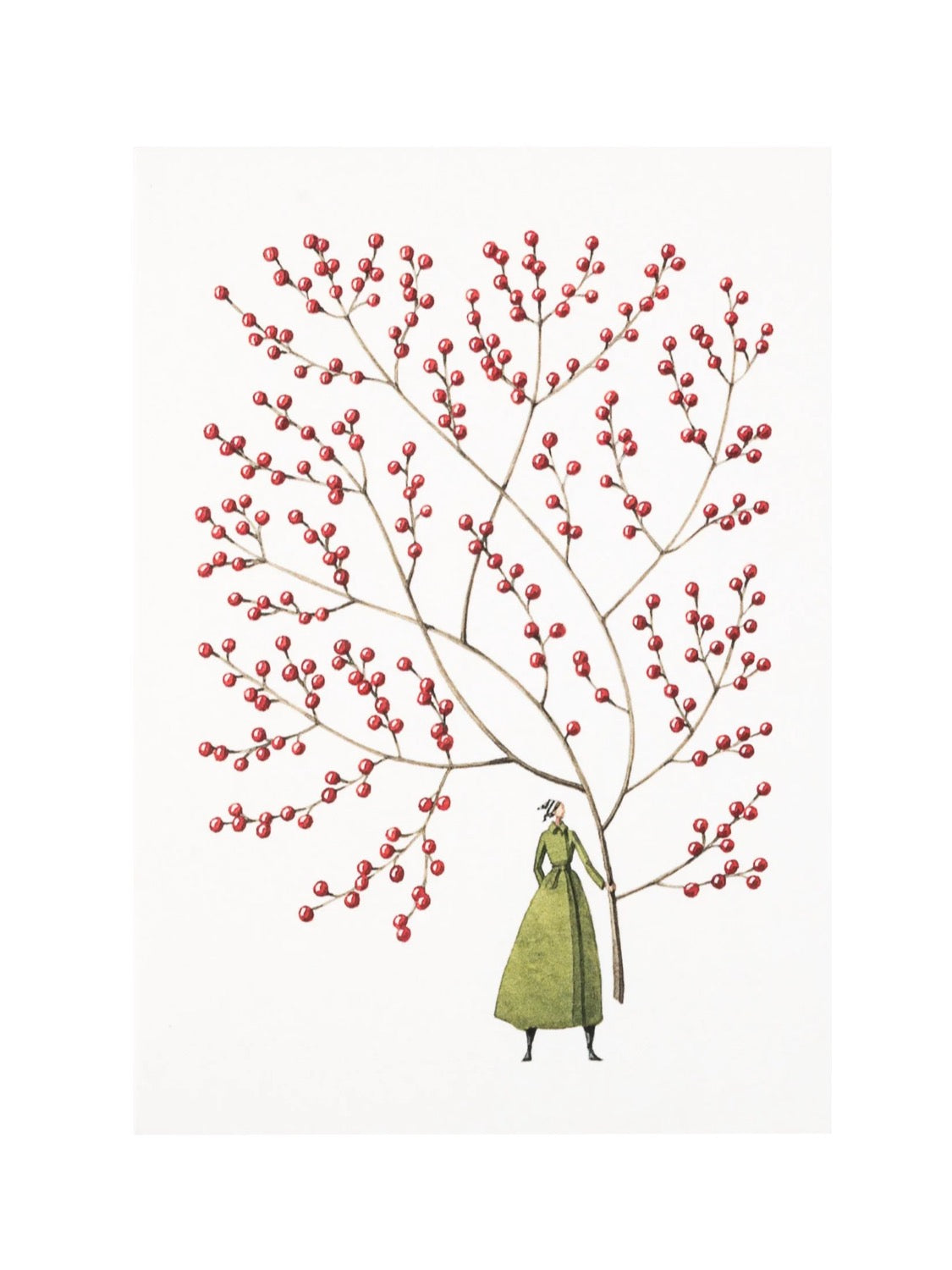 Laura Stoddart Red Berries Christmas Cards, Pack of 10