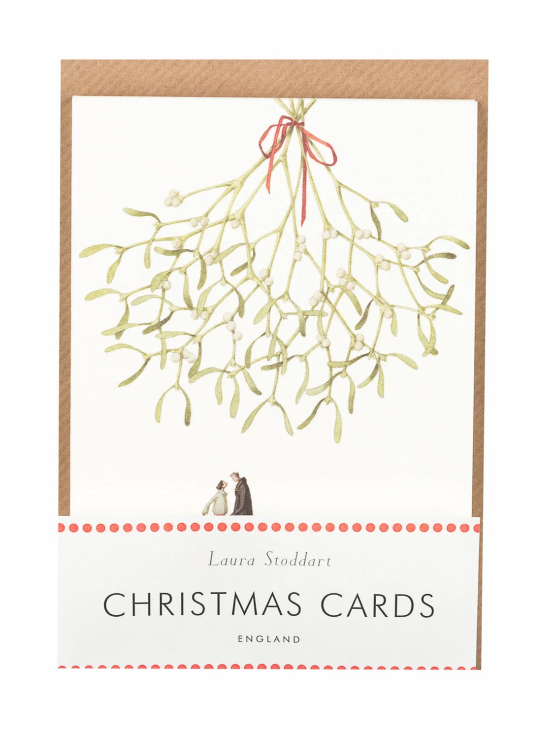 Laura Stoddart Christmas Kiss Christmas Cards, Pack of 10