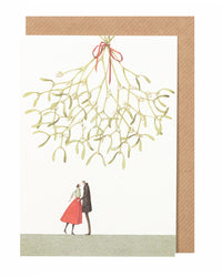 Laura Stoddart Christmas Kiss Christmas Cards, Pack of 10
