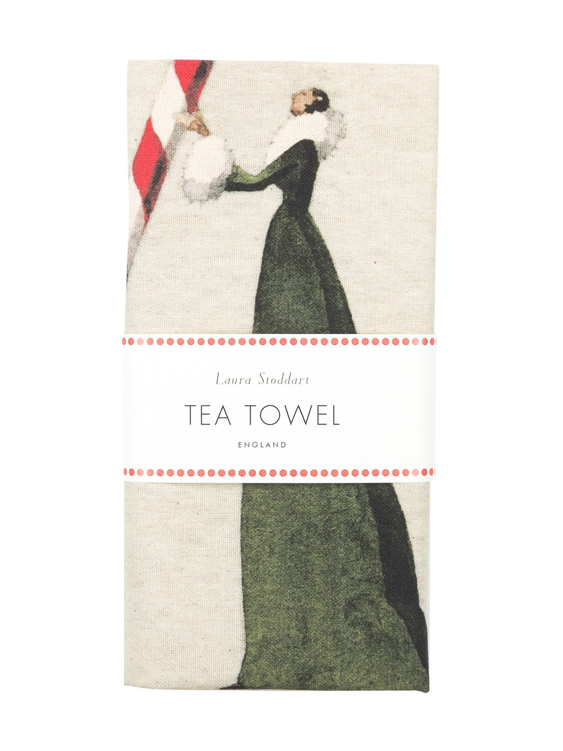 Laura Stoddart Candy Cane Tea Towel