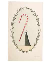 Laura Stoddart Candy Cane Tea Towel