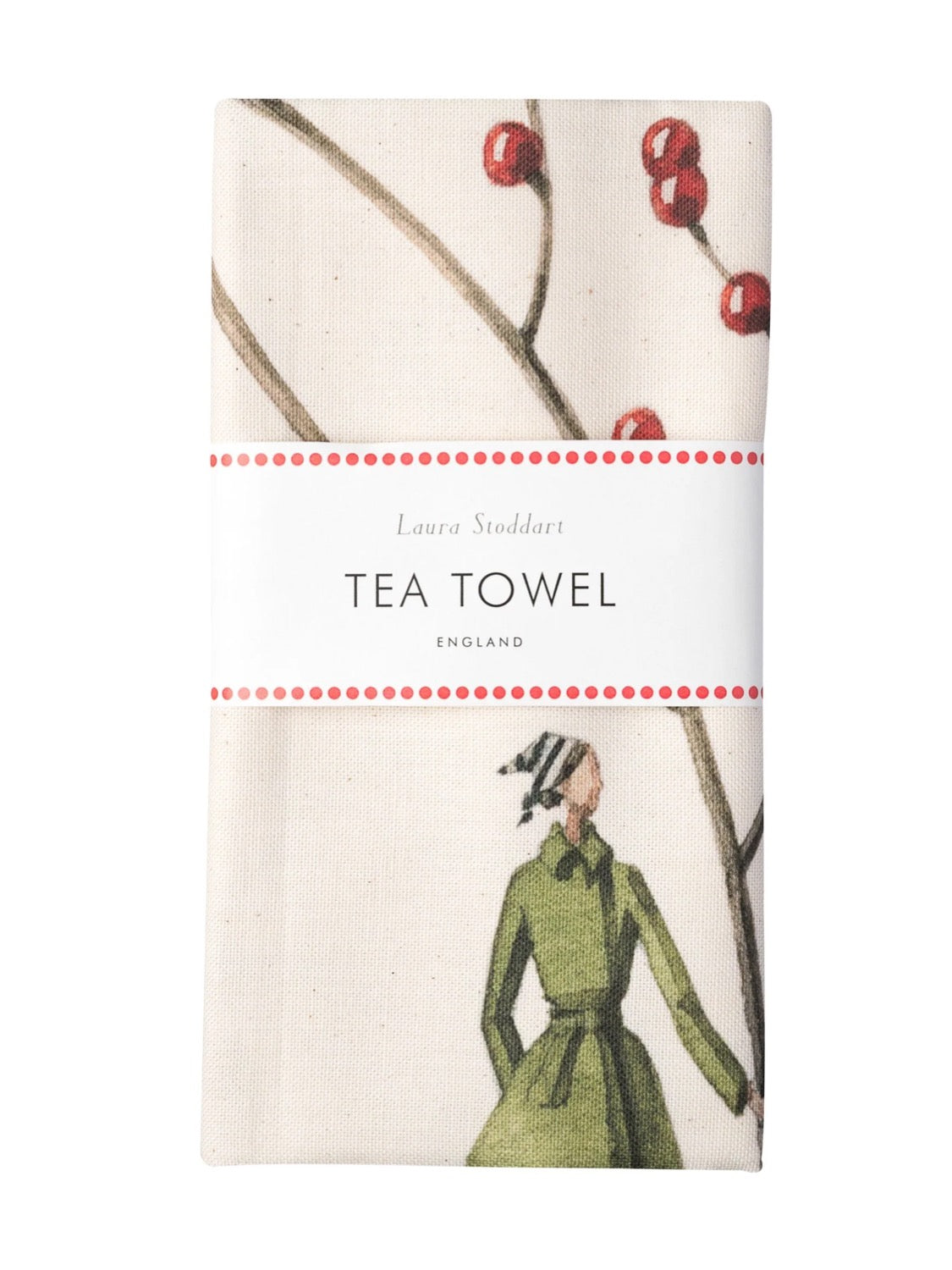 Laura Stoddart Red Berries Tea Towel