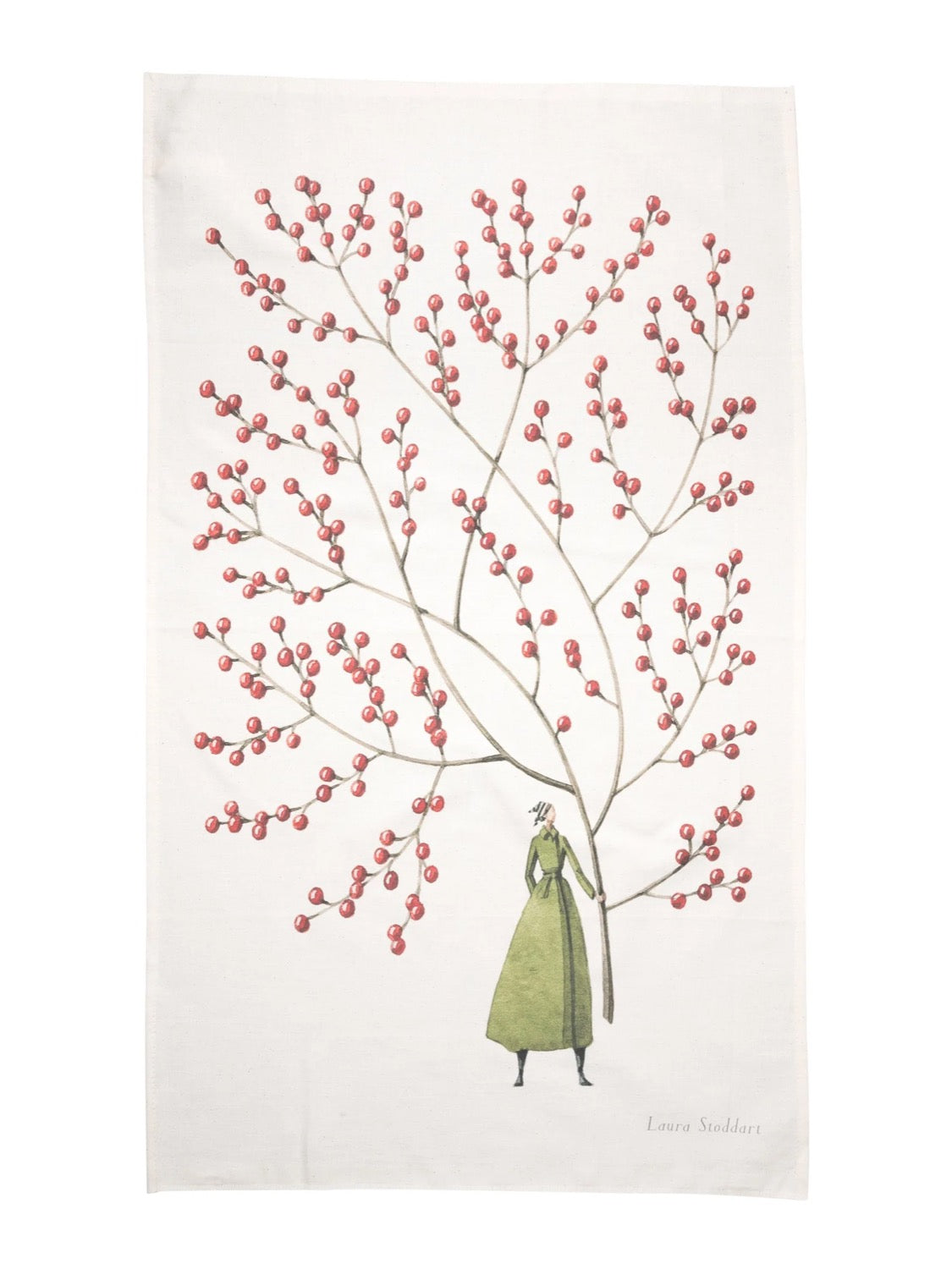 Laura Stoddart Red Berries Tea Towel