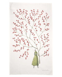 Laura Stoddart Red Berries Tea Towel