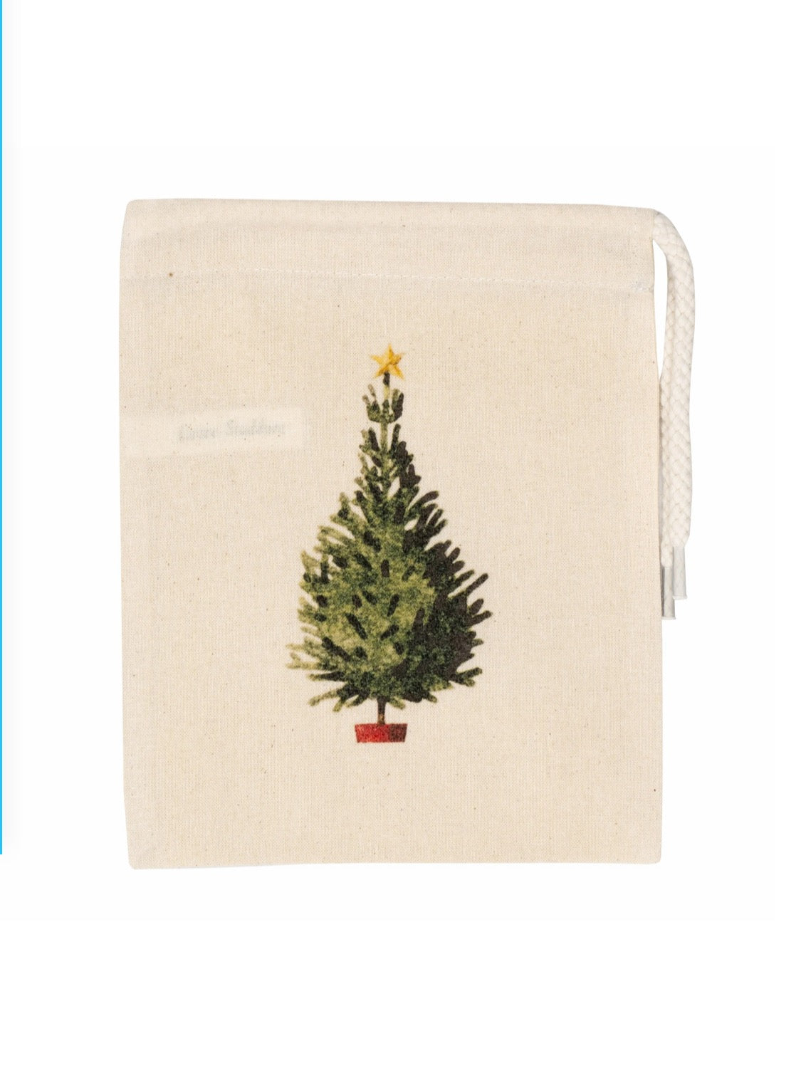 Laura Stoddart Christmas Tree Mini Drawstring Bag