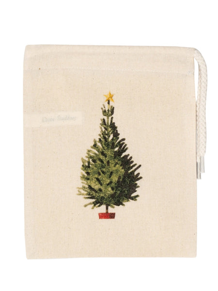 Laura Stoddart Christmas Tree Mini Drawstring Bag