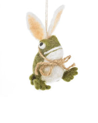 Torquil The Toad Handmade Felt Easter Decoration