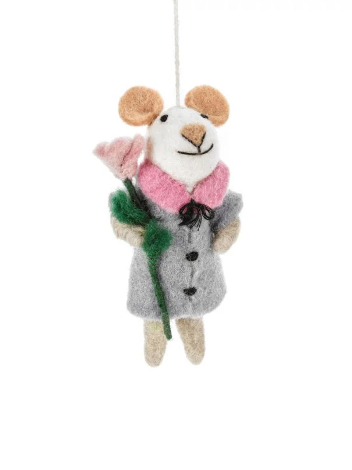 Maisie Mouse Handmade Felt Christmas Decoration
