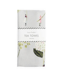 Laura Stoddart Green Flowers Tea Towel