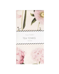 Laura Stoddart Pink Flowers Tea Towel
