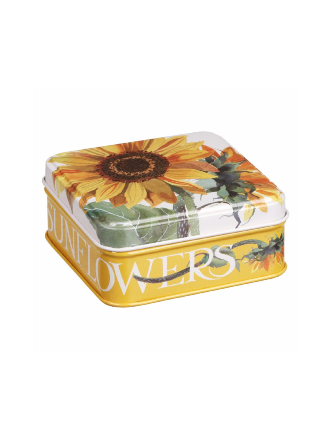 Emma Bridgewater Flowers Small Square Pocket Tin, Sunflowers