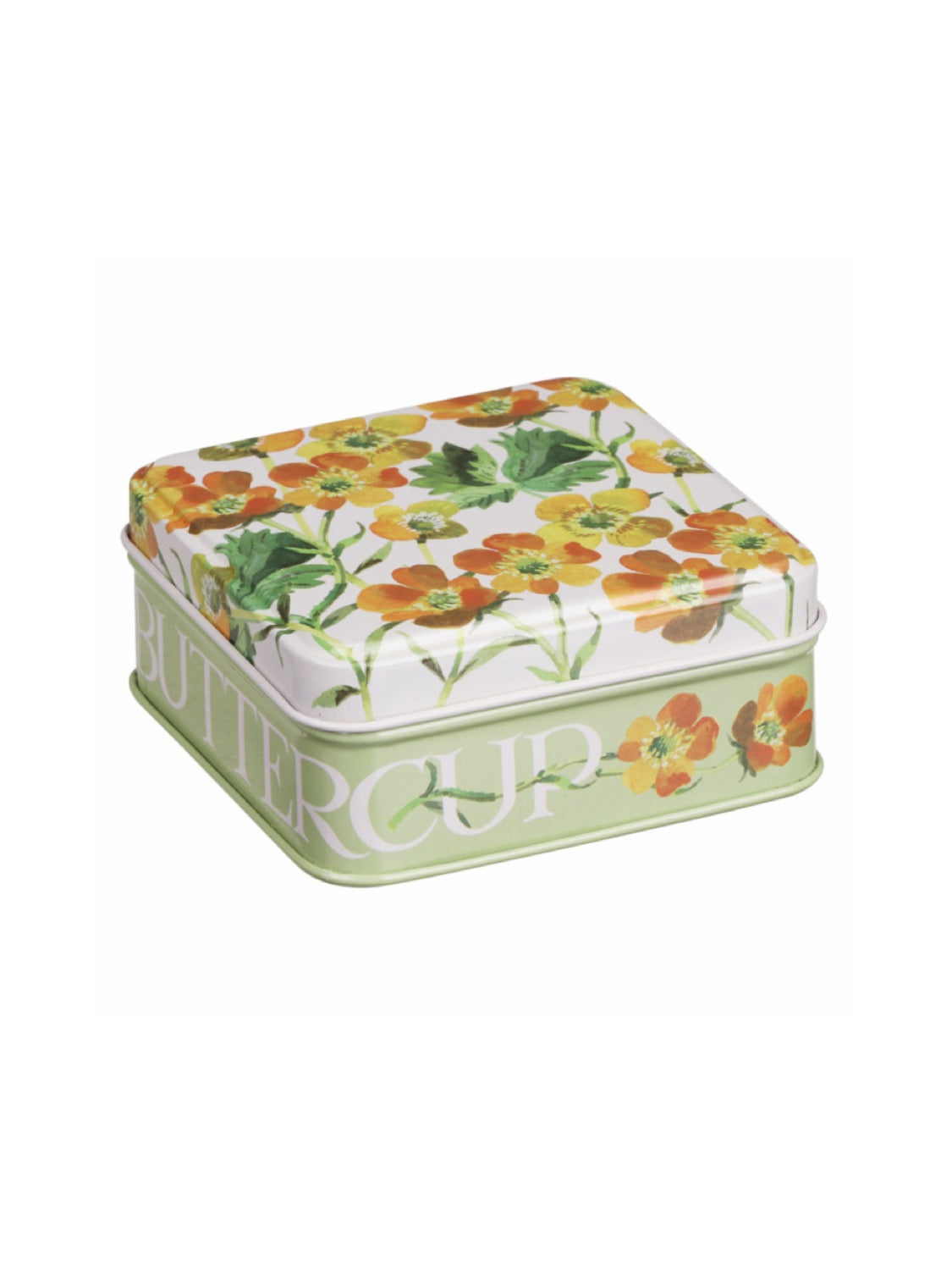Emma Bridgewater Flowers Small Square Pocket Tin, Buttercup