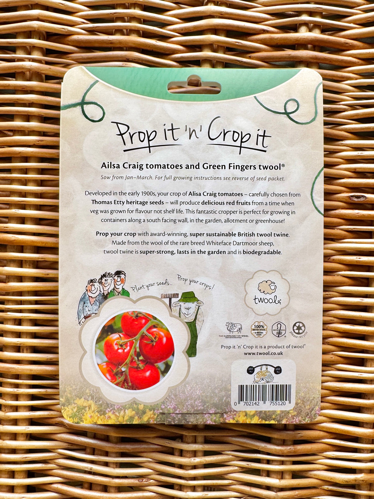 Twool Prop it ‘n’ Crop it - Tomato 'Ailsa Craig'