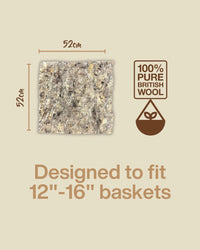 Hortiwool Garden Wool Pad for Hanging Baskets - Pack of 2