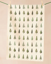 Laura Stoddart Christmas Trees Tea Towel
