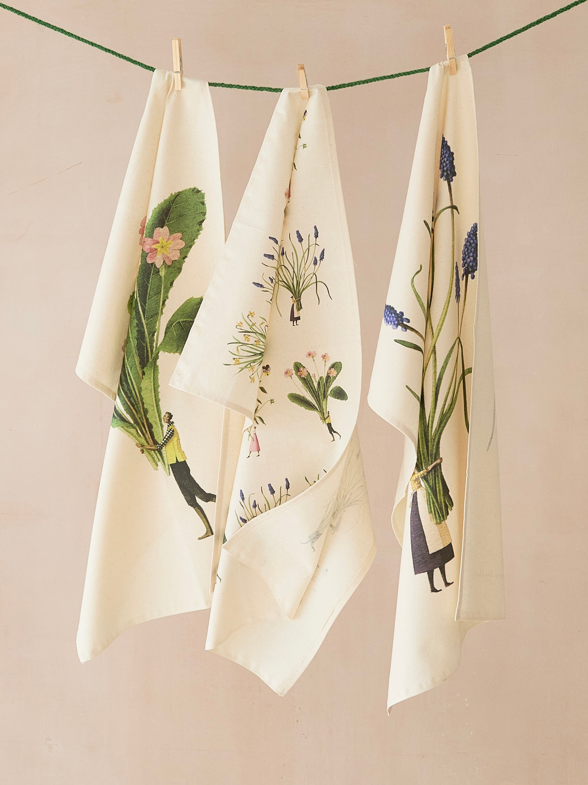 Laura Stoddart Spring Flowers Tea Towel