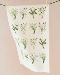 Laura Stoddart Spring Flowers Tea Towel