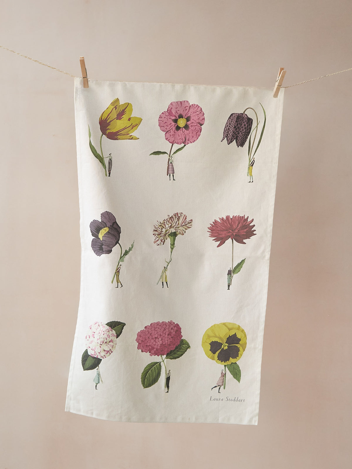 Laura Stoddart In Bloom Tea Towel