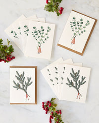 Laura Stoddart Spruce & Eucalyptus Christmas Cards, Pack of 10