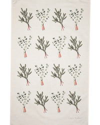 Laura Stoddart Spruce and Eucalyptus Christmas Tea Towel