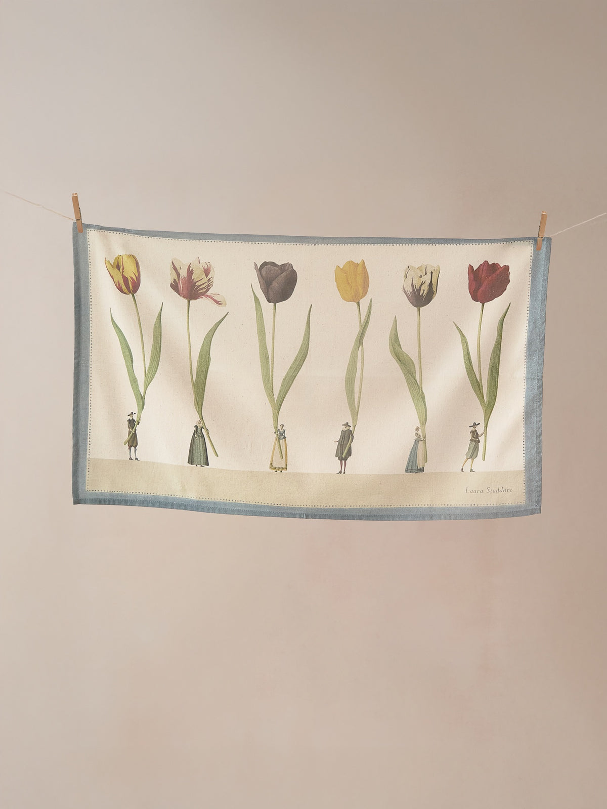 Laura Stoddart Tulips Parade Tea Towel
