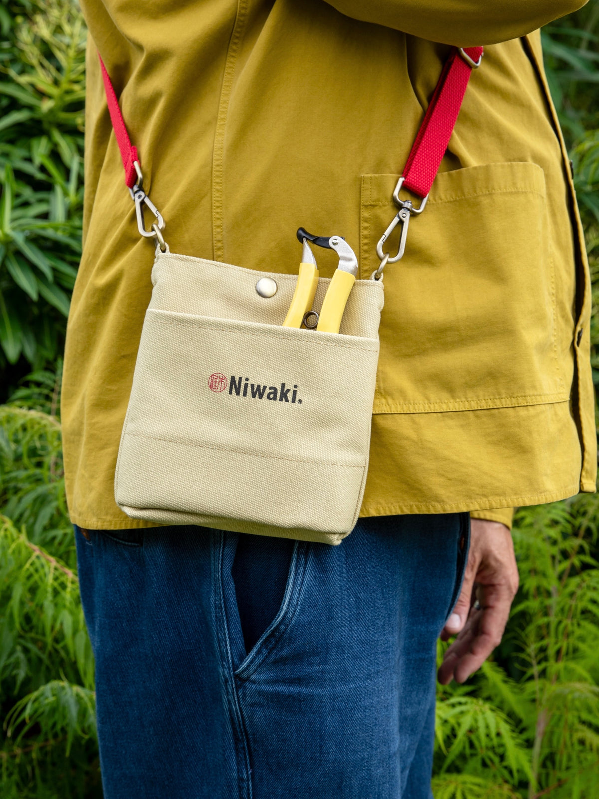 Niwaki Canvas Tool Pouch With Cross-Body Strap