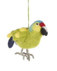 Paco The Parrot Handmade Felt Christmas Decoration