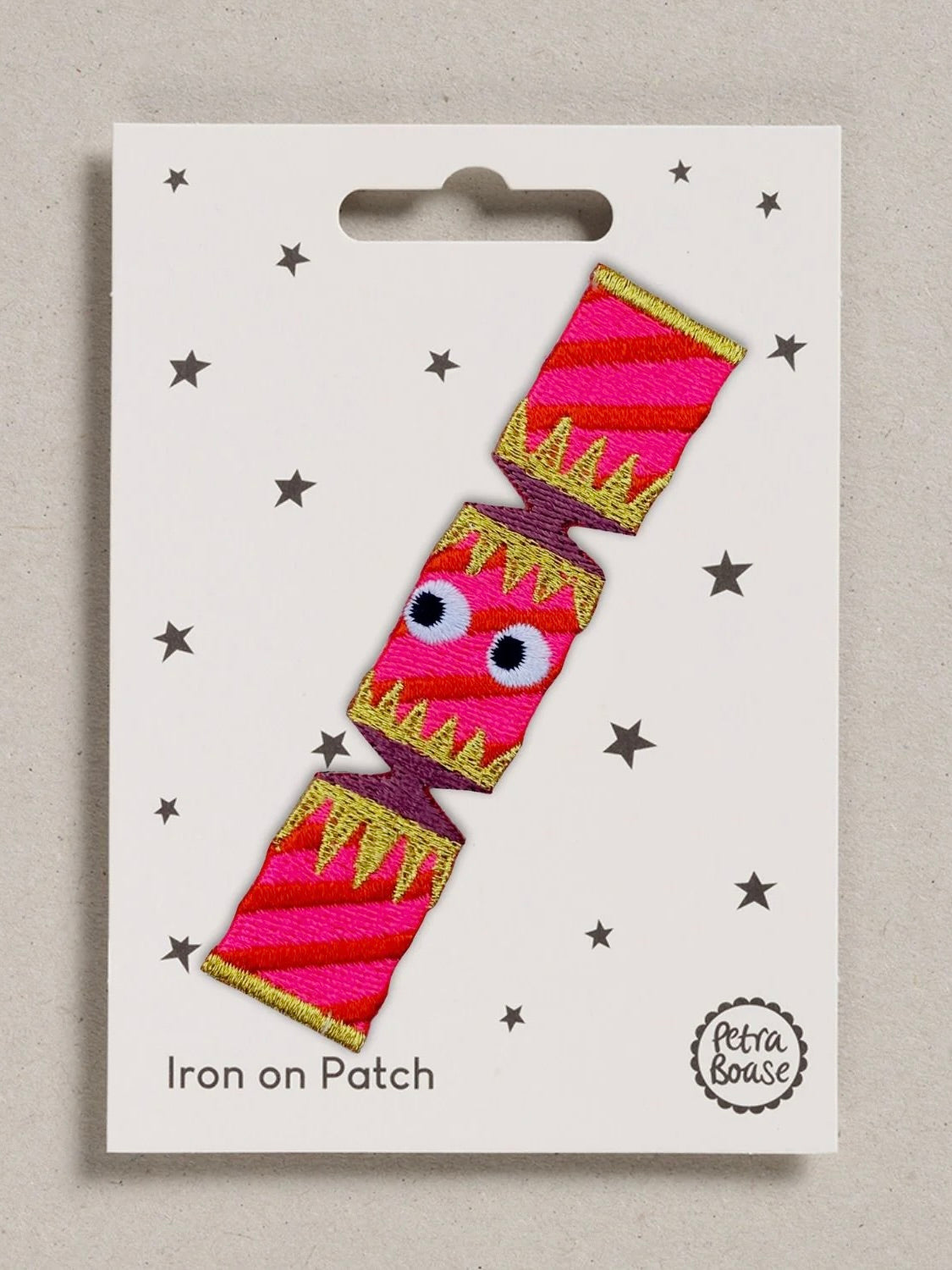 Petra Boase Iron-On Patch, Christmas Cracker