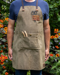 Signature Gardening Apron, Olive Green