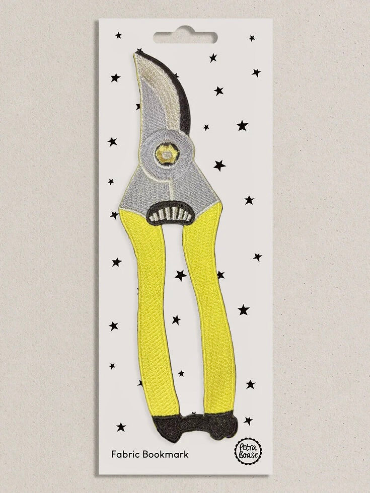 Petra Boase Embroidered Bookmark, Secateurs