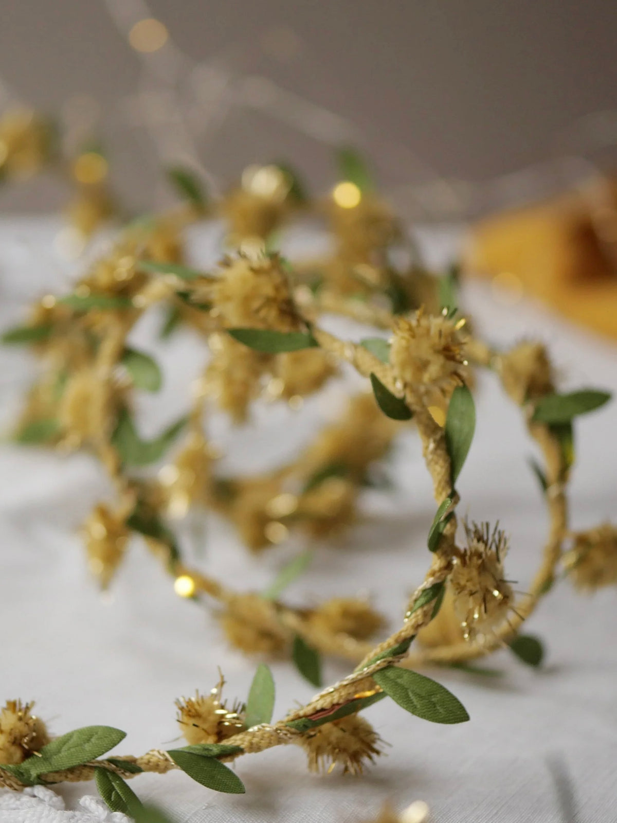 Melanie Porter Gold Pompom Fairy Lights