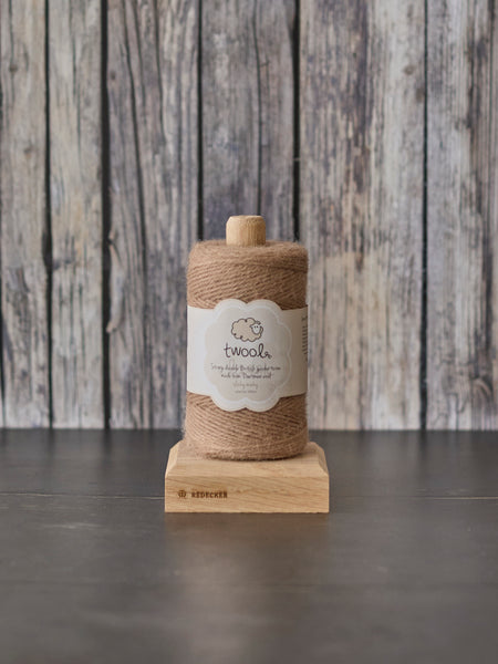 Twool Sustainable Wool Twine and Holder, Mink