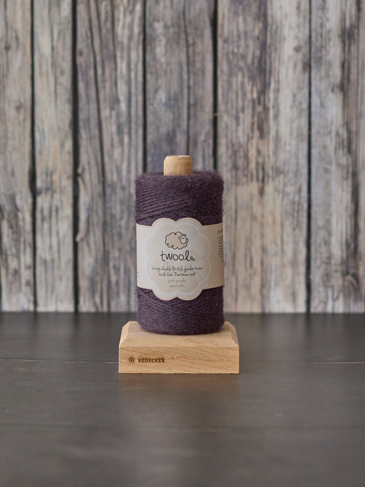 Twool Sustainable Wool Twine and Holder, Purple