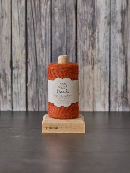 Twool Sustainable Wool Twine and Holder, Rust