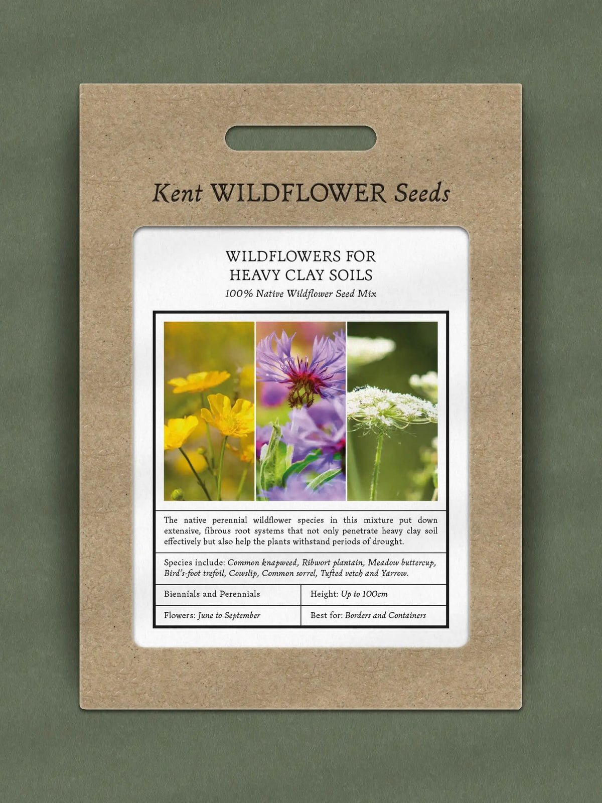 Kent Wildflower Seeds - Wildflower Mix for Heavy Clay Soils