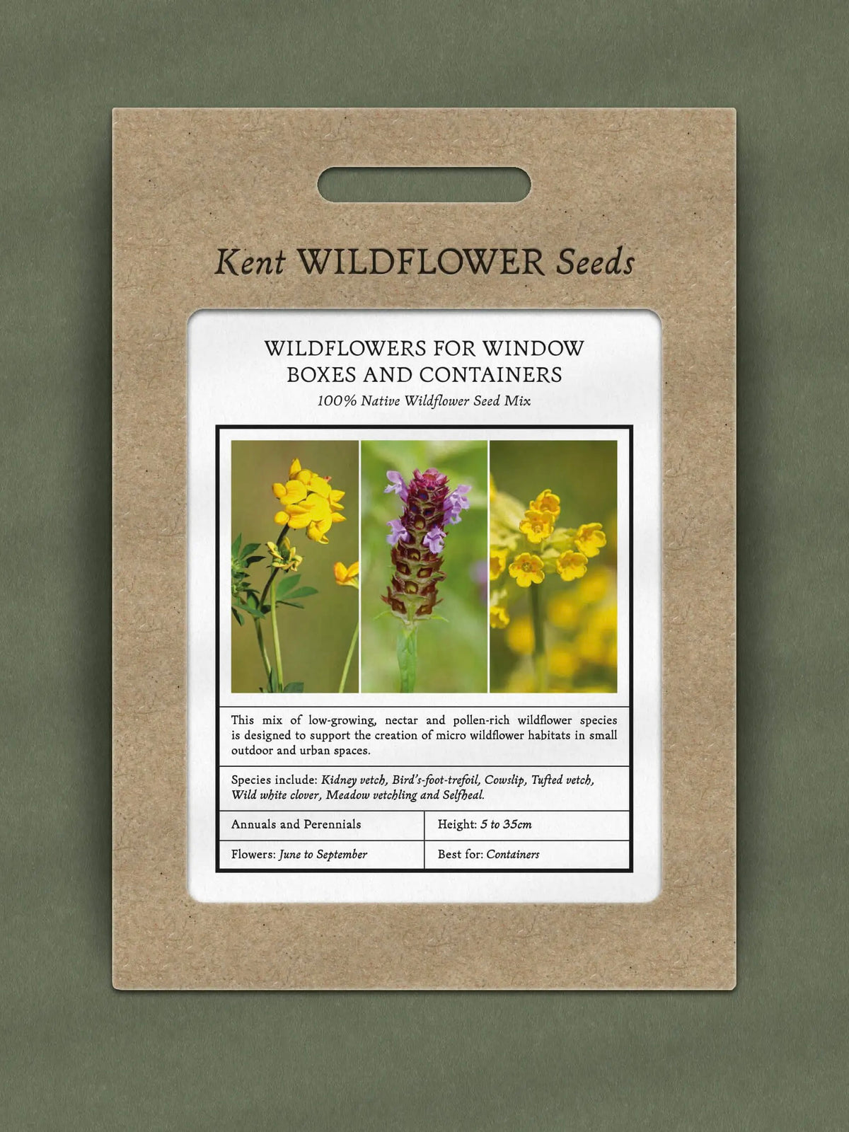 Kent Wildflower Seeds - Wildflowers for Window Boxes and Containers