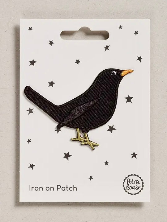 Petra Boase Iron-On Patch, Blackbird