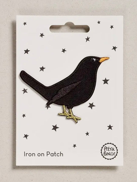 Petra Boase Iron-On Patch, Blackbird