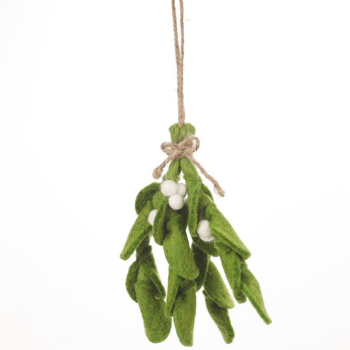 Mistletoe Sprig Handmade Felt Christmas Decorations