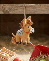 Dale The Donkey Handmade Felt Christmas Decoration