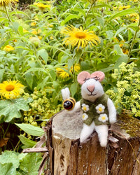 Isaac the Mouse Handmade Felt Decoration